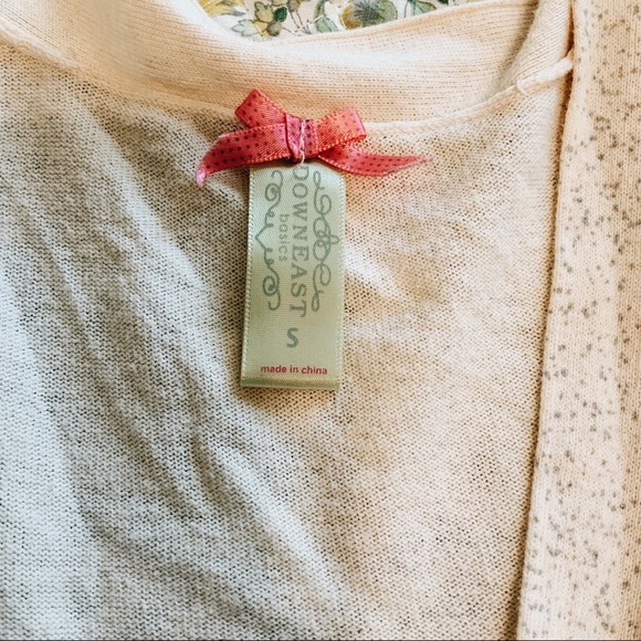 DownEast basics Cream speckled cardigan - Picture 3 of 5